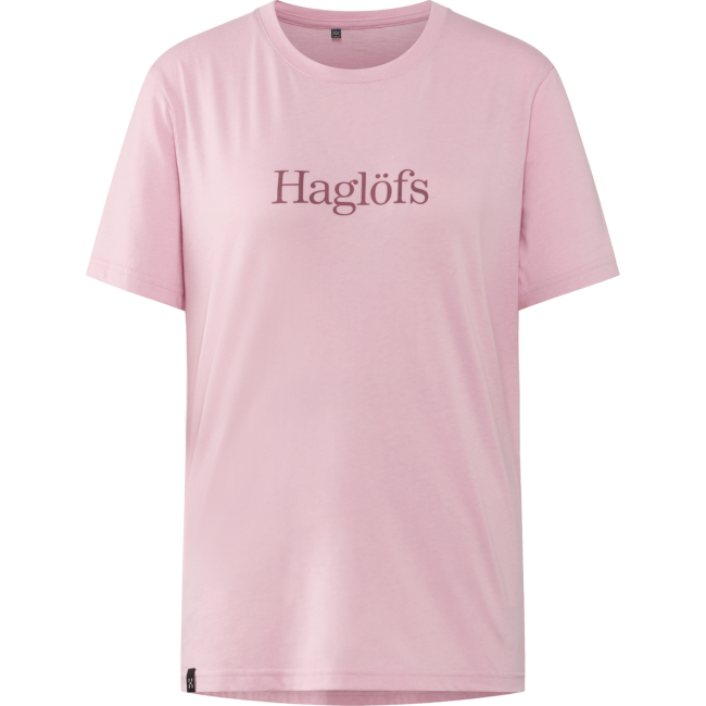Haglöfs Outsiders Tee W – Tricou din bumbac - Roz Dusty Rose