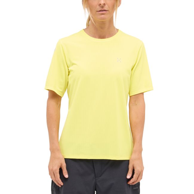 Haglöfs L.I.M Ridge Tee W – Tricou tehnic ușor - Galben Pale Yellow
