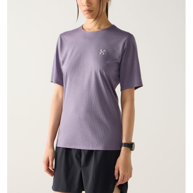 Haglöfs L.I.M Ridge Tee W – Tricou tehnic ușor - Mov Purple Fog