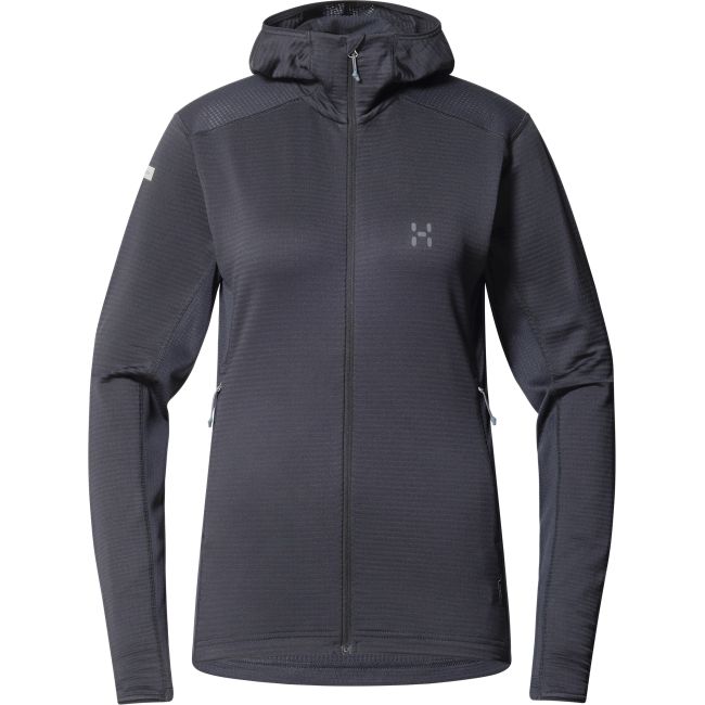 Haglöfs L.I.M Mid Multi Hood W – Hanorac strat intermediar - Negru True Black