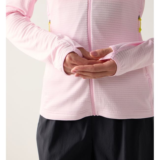 Haglöfs L.I.M Mid Multi Hood W – Hanorac strat intermediar - Roz Fresh Pink