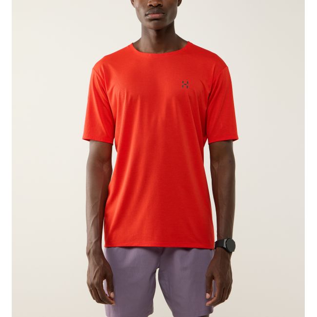 Haglöfs L.I.M Ridge Tee – Tricou tehnic ușor - Roșu Tech Red
