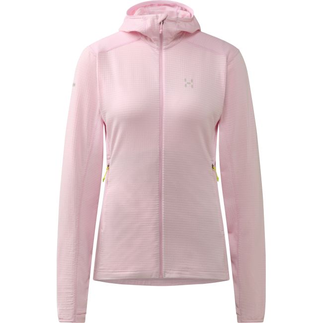 Haglöfs L.I.M Mid Multi Hood W – Hanorac strat intermediar - Roz Fresh Pink