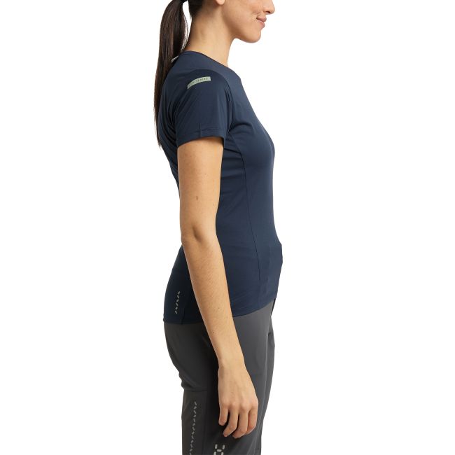 Haglöfs L.I.M Tech Tee W – Tricou tehnic ultraușor - Albastru închis Tarn Blue