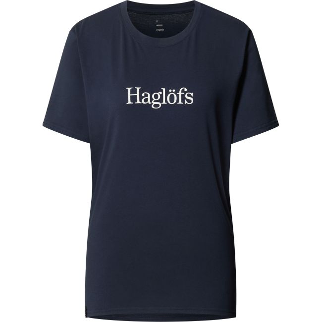 Haglöfs Outsiders Tee W – Tricou din bumbac - Albastru închis Tarn Blue