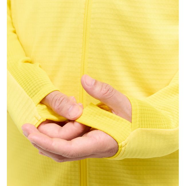 Haglöfs L.I.M Mid Fast II Hood – Hanorac strat intermediar pentru activități rapide - Galben Tech Yellow