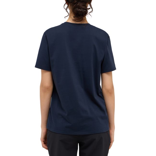 Haglöfs Outsiders Tee W – Tricou din bumbac - Albastru închis Tarn Blue