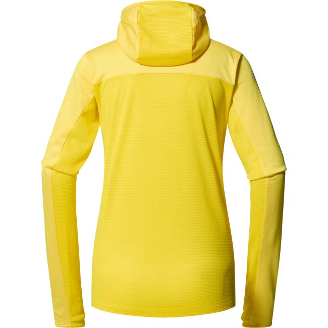 Haglöfs L.I.M Mid Fast II Hood W – Hanorac strat intermediar pentru activități rapide - Galben Tech Yellow
