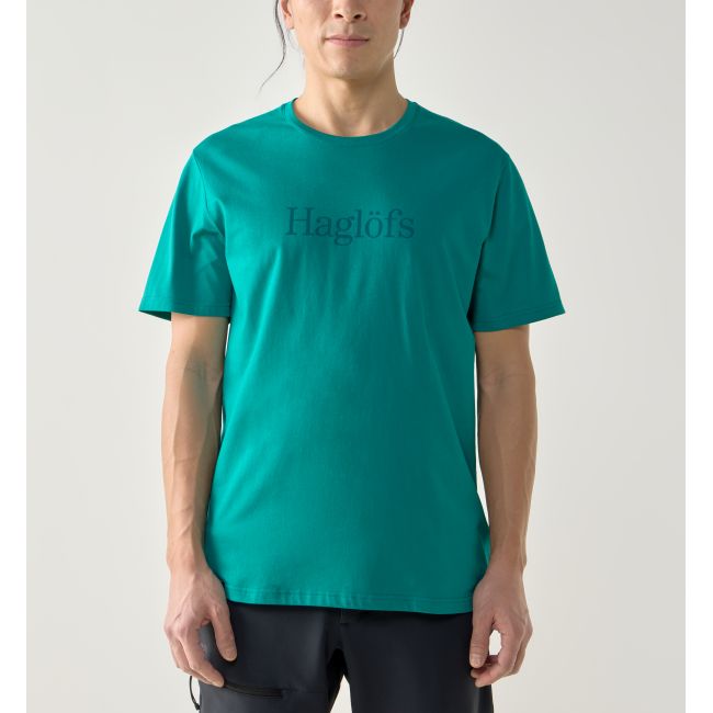 Haglöfs Outsiders Tee – Tricou din bumbac - Albastru Wild Teal
