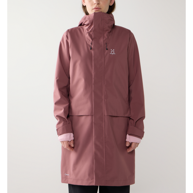 Haglöfs Aria Proof Parka W – Parka impermeabilă - Roz Misty Mauve