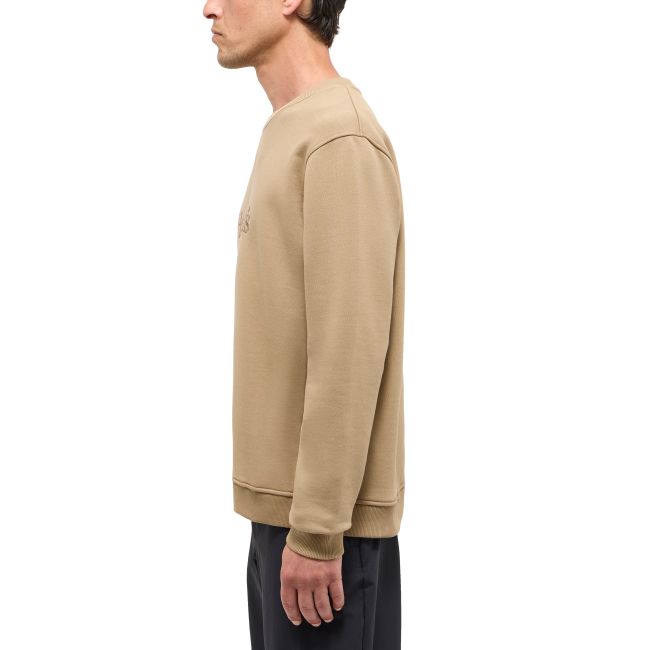 Haglöfs Crewneck – Bluză din bumbac organic - Maro Oak Brown