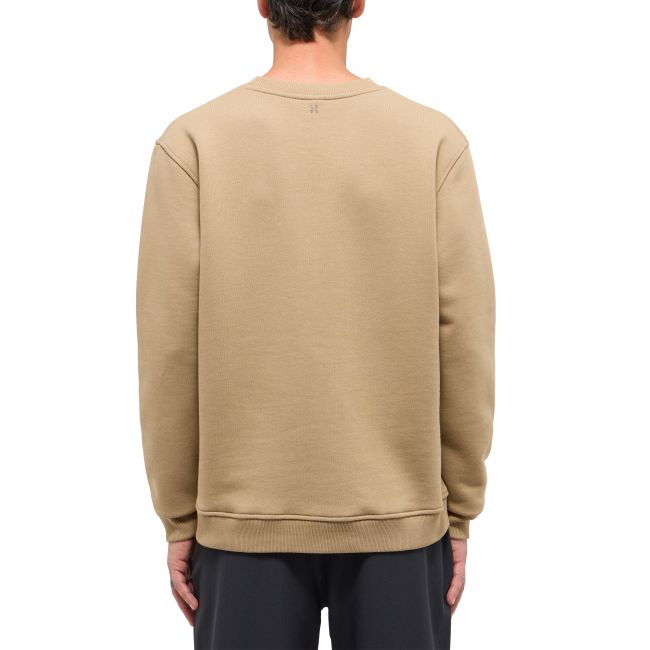 Haglöfs Crewneck – Bluză din bumbac organic - Maro Oak Brown