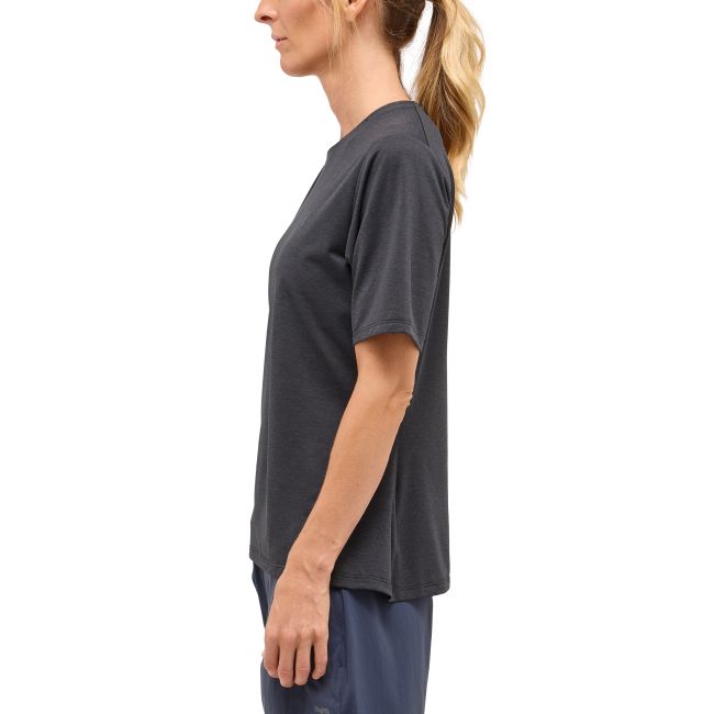 Haglöfs L.I.M Ridge Tee W – Tricou tehnic ușor - Negru True Black