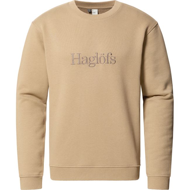 Haglöfs Crewneck – Bluză din bumbac organic - Maro Oak Brown