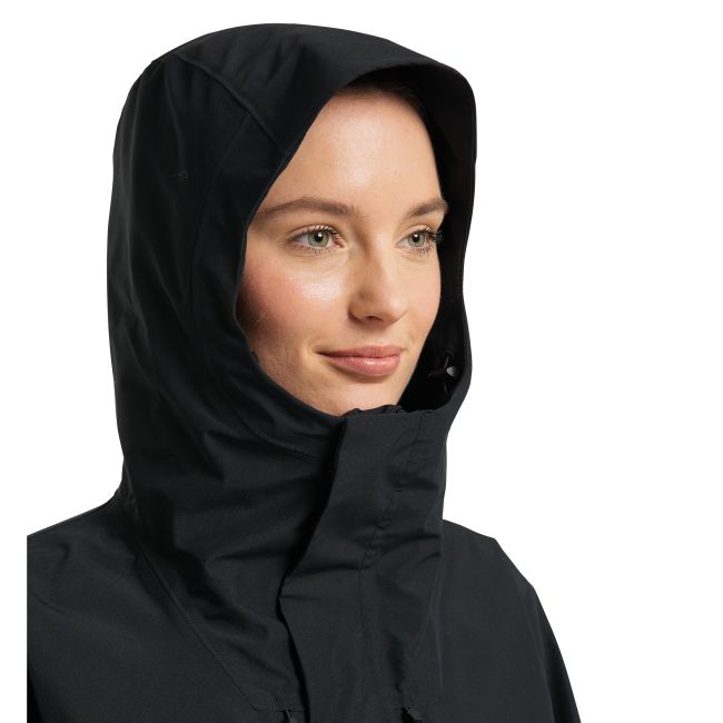 Haglöfs Aria Proof Parka W – Parka impermeabilă - Negru True Black