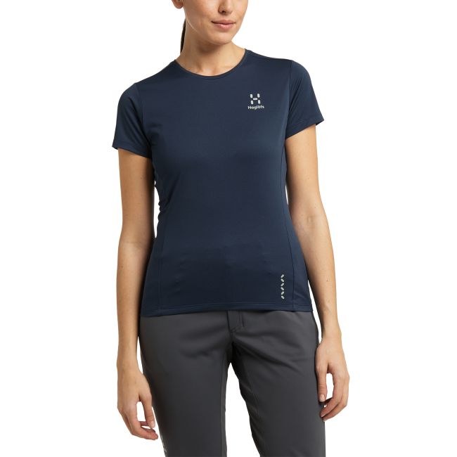 Haglöfs L.I.M Tech Tee W – Tricou tehnic ultraușor - Albastru închis Tarn Blue