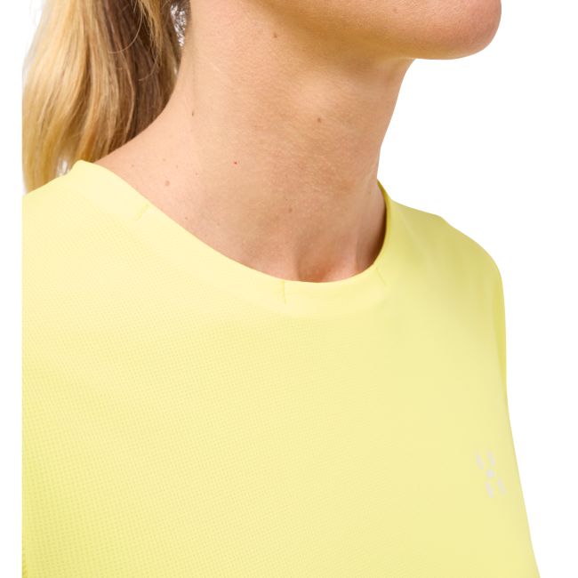 Haglöfs L.I.M Ridge Tee W – Tricou tehnic ușor - Galben Pale Yellow
