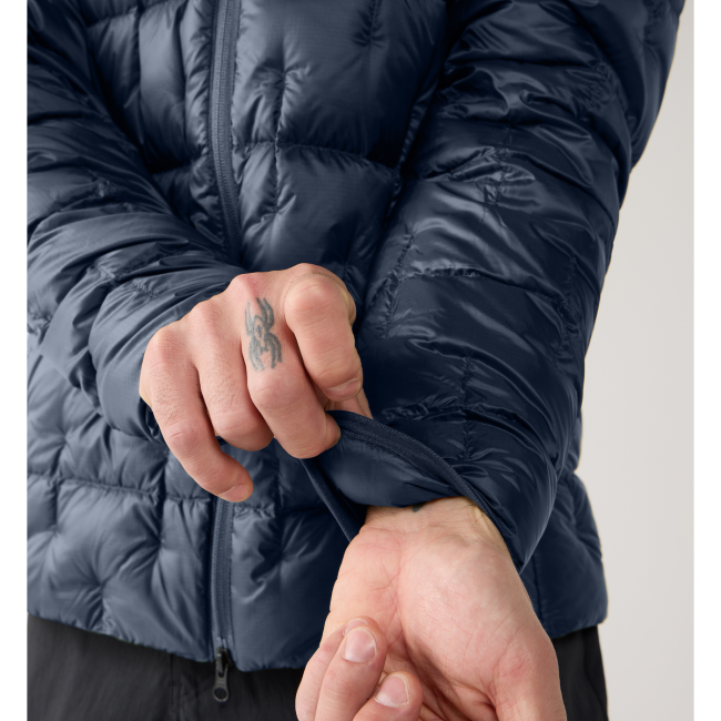 Haglöfs Hede Down Hood – Geacă din puf cu glugă - Albastru închis Tarn Blue