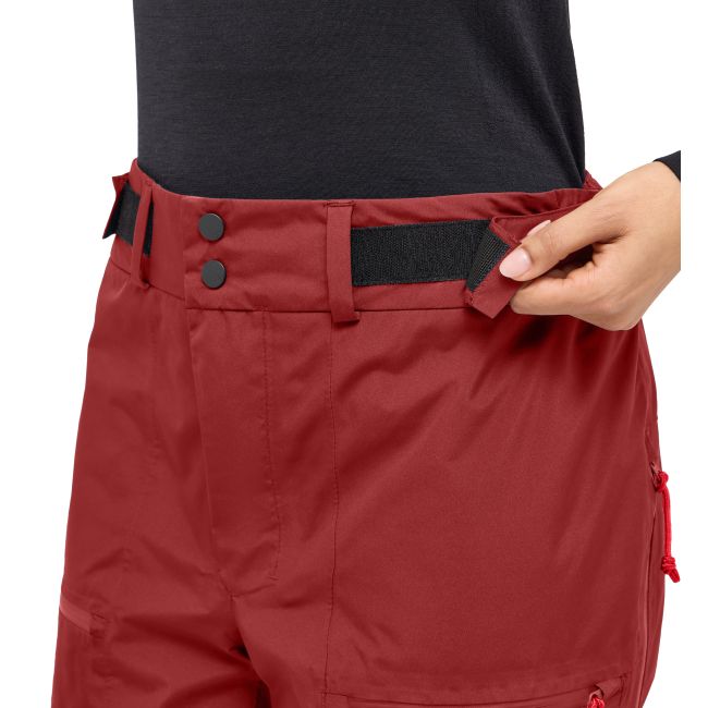 Haglöfs Latnja GTX Insulated Pant W – Pantaloni de schi izolați GORE-TEX - Roșu Carmine Red