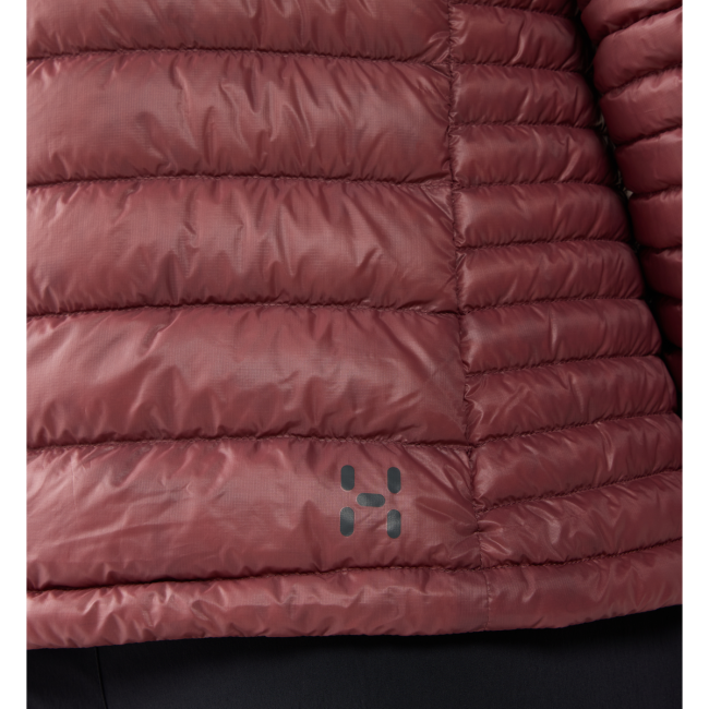 Haglöfs L.I.M Down II Hood W – Geacă din puf ultraușoară cu glugă - Roz Misty Mauve