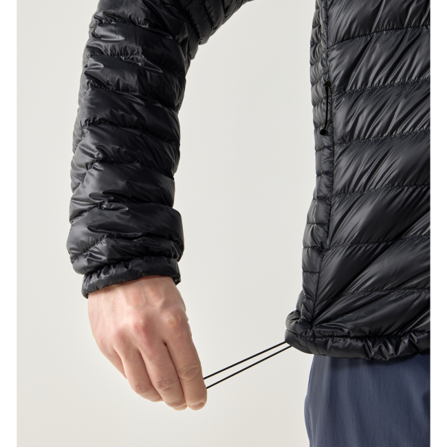 Haglöfs L.I.M Down II Hood – Geacă din puf ultraușoară cu glugă - Negru True Black
