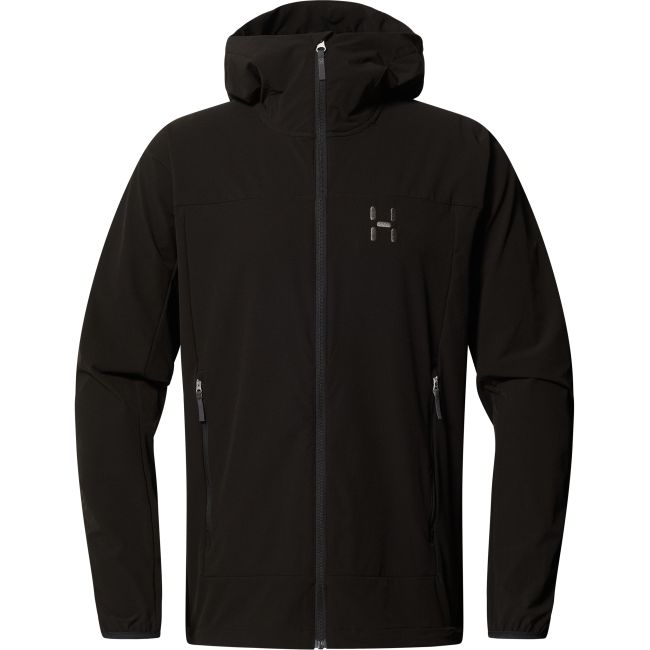Haglöfs Rosson Softshell Hood – Geacă softshell cu glugă - Negru True Black