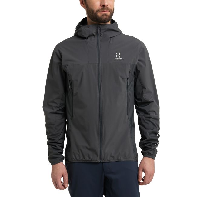 Haglöfs L.I.M Alpha II Hood – Geacă izolată ușoară cu glugă - Negru True Black