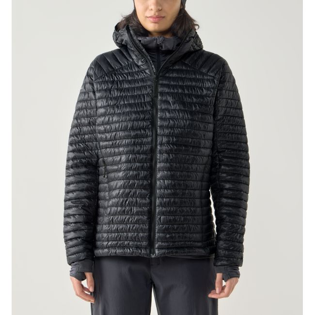 Haglöfs L.I.M Mimic II Hood W – Geacă izolată ultraușoară Mimic cu glugă - Negru True Black