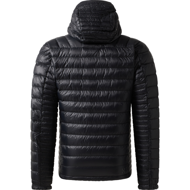Haglöfs L.I.M Down II Hood – Geacă din puf ultraușoară cu glugă - Negru True Black