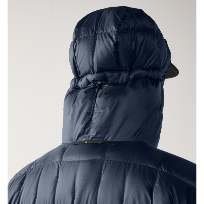 Haglöfs Hede Down Hood – Geacă din puf cu glugă - Albastru închis Tarn Blue