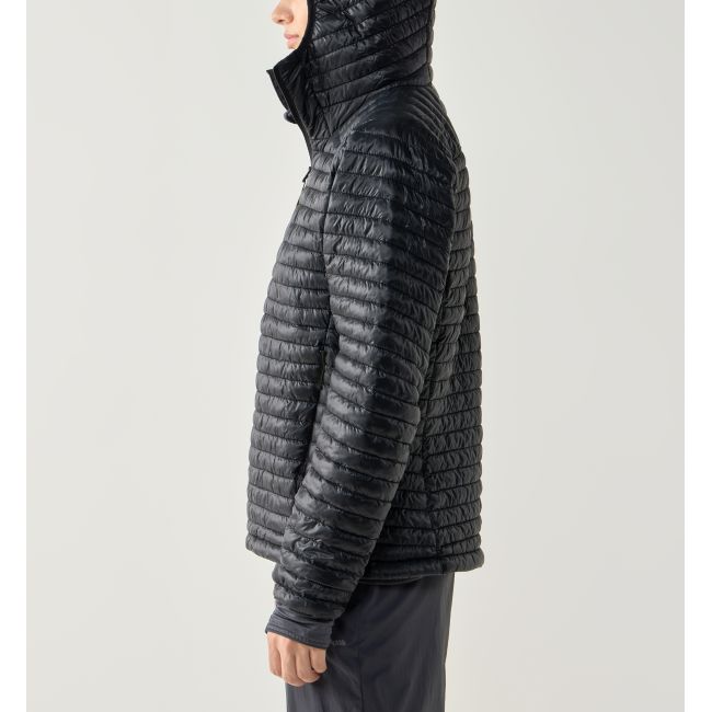 Haglöfs L.I.M Mimic II Hood W – Geacă izolată ultraușoară Mimic cu glugă - Negru True Black