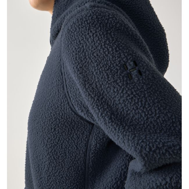 Haglöfs Funäs Pile Hood W – Hanorac fleece pufos - Albastru închis Tarn Blue