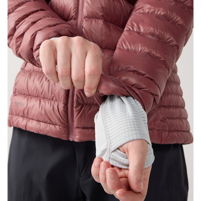 Haglöfs L.I.M Down II Hood W – Geacă din puf ultraușoară cu glugă - Roz Misty Mauve