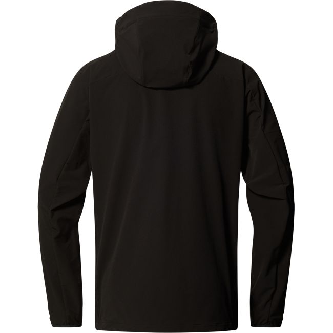 Haglöfs Rosson Softshell Hood – Geacă softshell cu glugă - Negru True Black