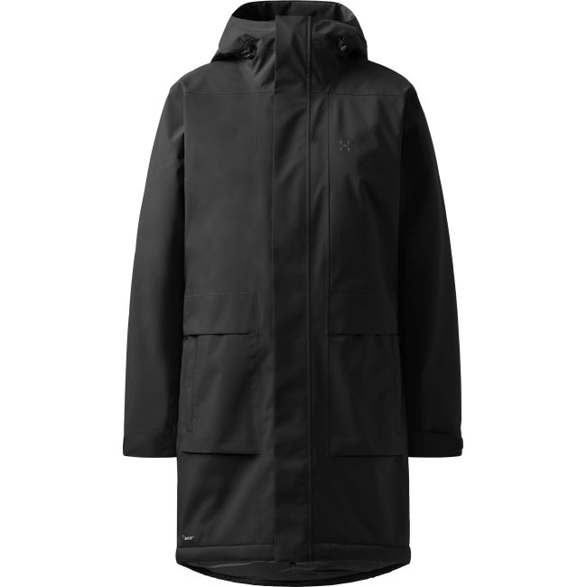 Haglöfs Salix Proof Mimic II Parka W – Parka izolată impermeabilă - Negru True Black