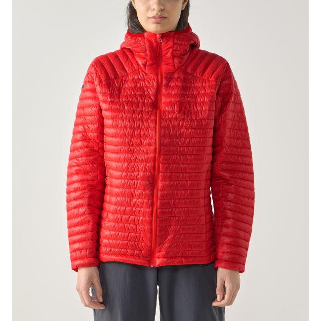 Haglöfs L.I.M Mimic II Hood W – Geacă izolată ultraușoară Mimic cu glugă - Roșu Tech Red