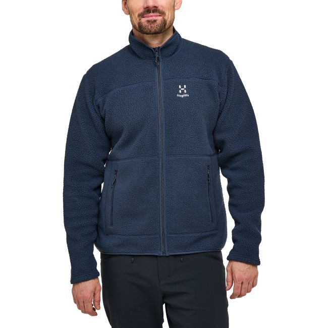 Haglöfs Mossa Pile Jacket – Geacă fleece pufos - Albastru închis Tarn Blue