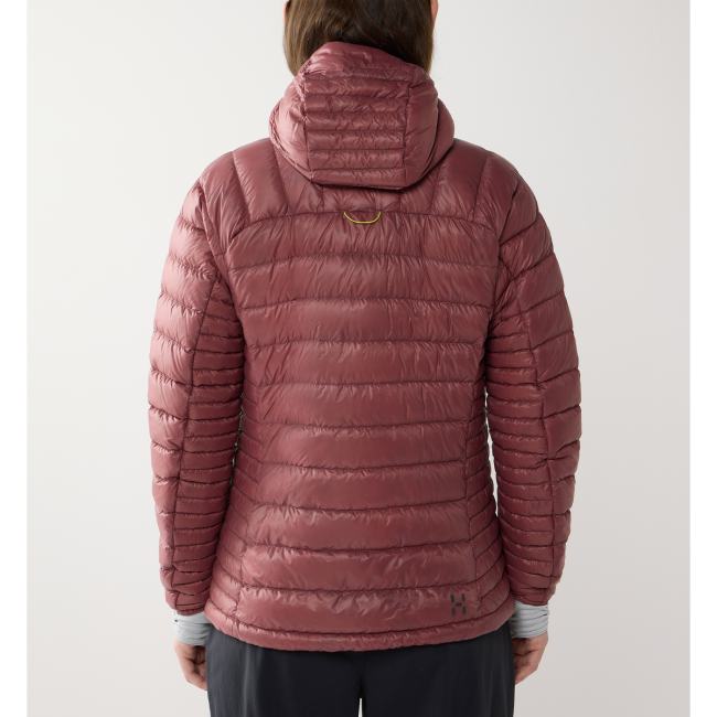 Haglöfs L.I.M Down II Hood W – Geacă din puf ultraușoară cu glugă - Roz Misty Mauve