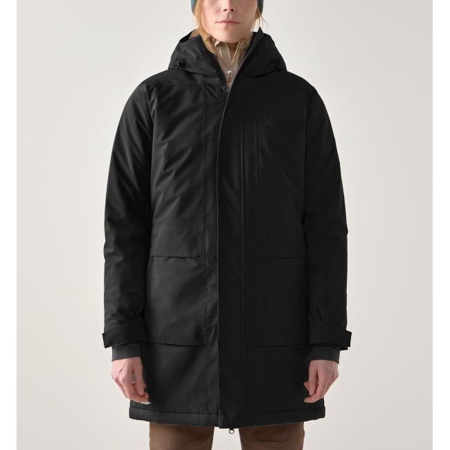 Haglöfs Salix Proof Mimic II Parka W – Parka izolată impermeabilă - Negru True Black