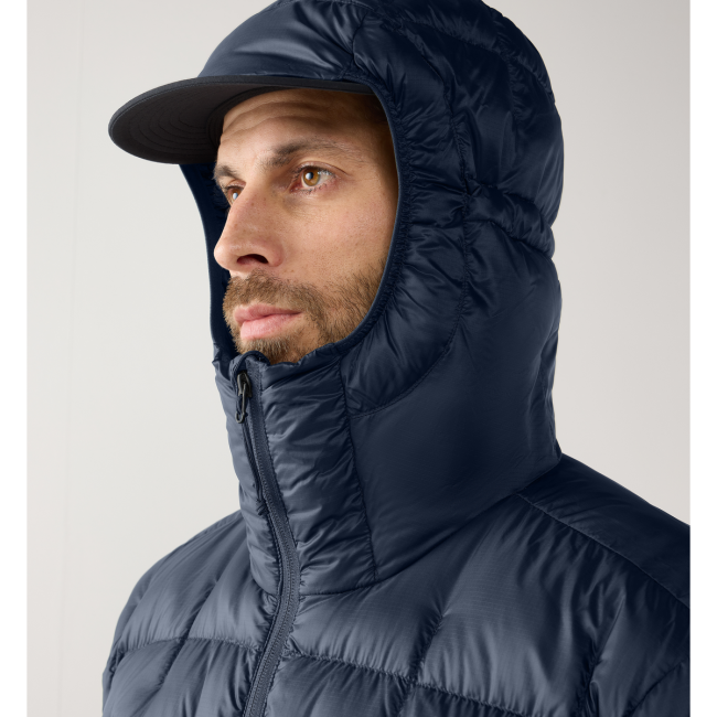 Haglöfs Hede Down Hood – Geacă din puf cu glugă - Albastru închis Tarn Blue