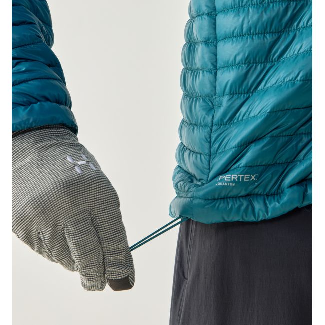 Haglöfs L.I.M Mimic II Hood – Geacă izolată ultraușoară Mimic cu glugă - Albastru Mountain Teal/Deep Teal