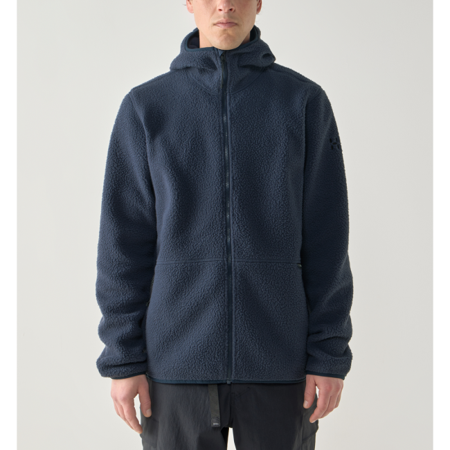 Haglöfs Funäs Pile Hood – Hanorac fleece pufos - Albastru închis Tarn Blue