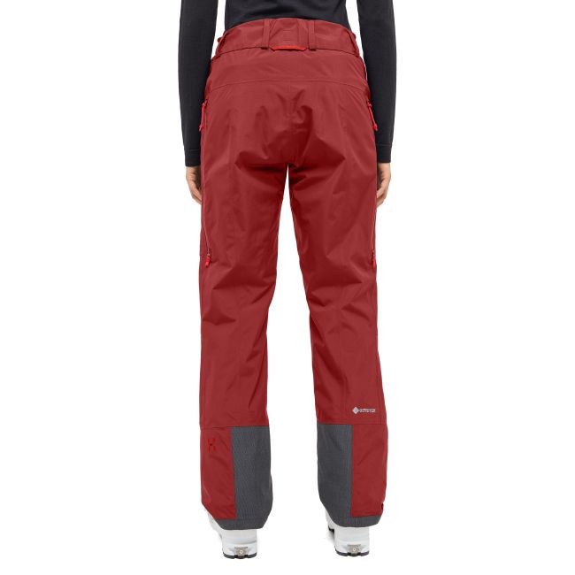 Haglöfs Latnja GTX Insulated Pant W – Pantaloni de schi izolați GORE-TEX - Roșu Carmine Red