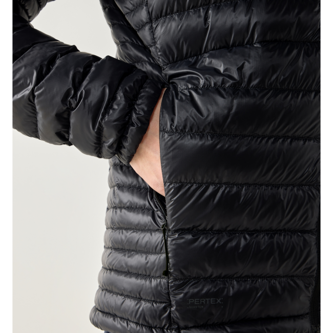 Haglöfs L.I.M Down II Hood – Geacă din puf ultraușoară cu glugă - Negru True Black