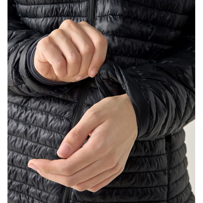 Haglöfs L.I.M Mimic II Hood W – Geacă izolată ultraușoară Mimic cu glugă - Negru True Black