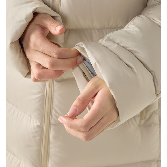 Haglöfs Rosson Down Parka W – Parka din puf - Bej Chalk Beige