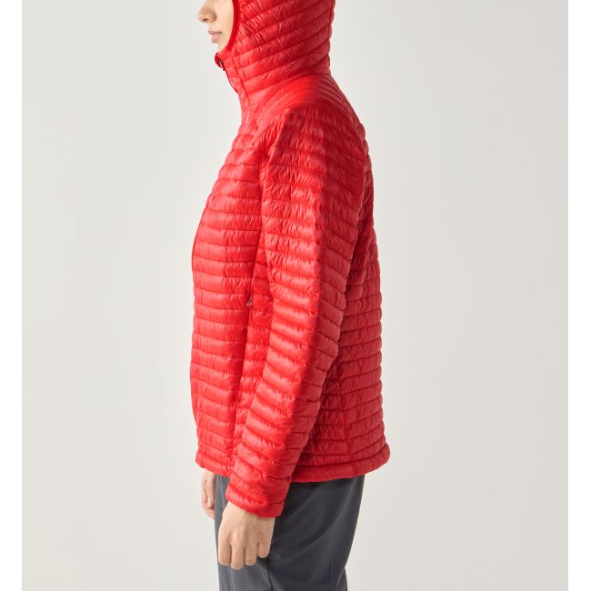 Haglöfs L.I.M Mimic II Hood W – Geacă izolată ultraușoară Mimic cu glugă - Roșu Tech Red
