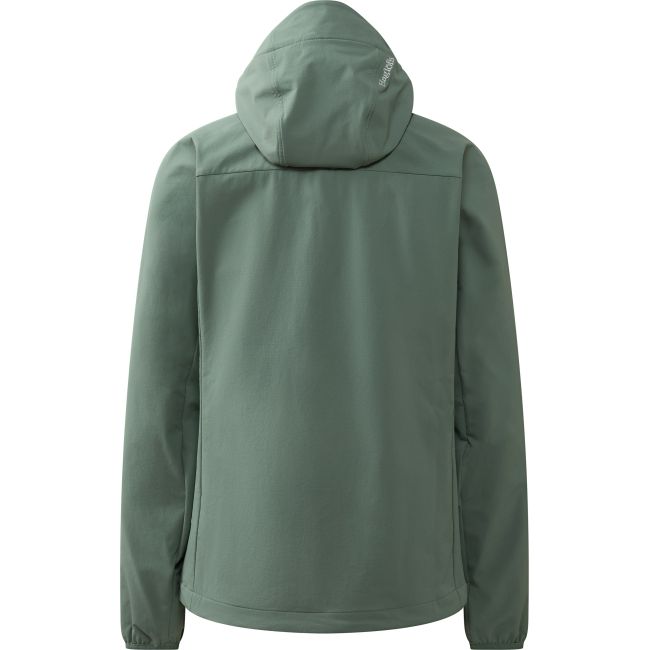 Haglöfs Rosson Softshell Hood W – Geacă softshell cu glugă - Verde Chlorophyll Green