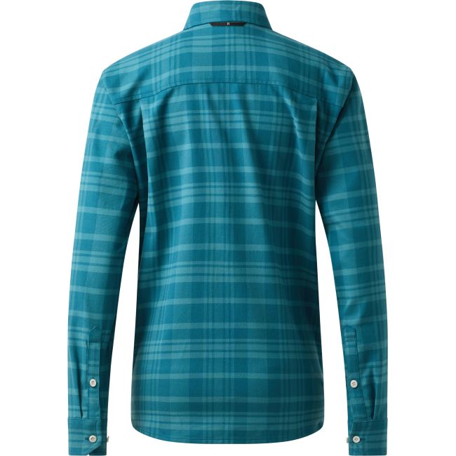 Haglöfs Virke Flannel Shirt W – Cămașă din flanel - Albastru Mountain Teal/Deep Teal