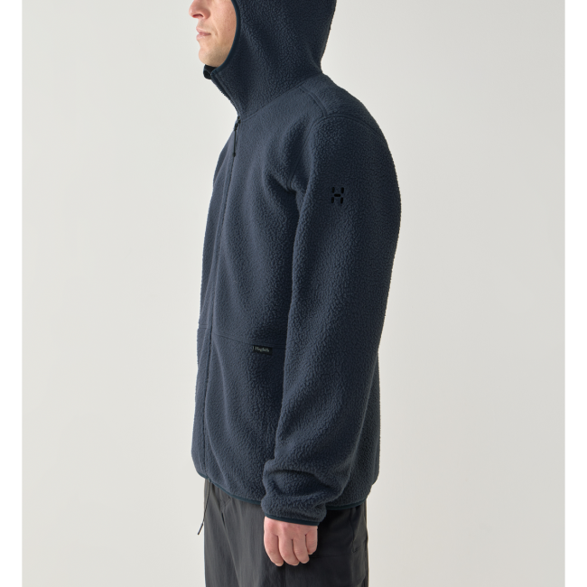 Haglöfs Funäs Pile Hood – Hanorac fleece pufos - Albastru închis Tarn Blue